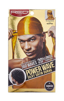 Red By Kiss Premium Quality Silky Satin Durag, Gold HDUPP08/HD18