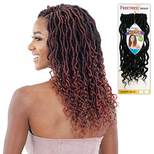 Freetress Synthetic Pre Looped Crochet Braid - 2X Hippie Loc 12"