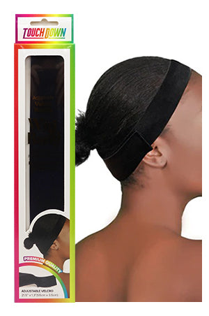 Touch Down Adjustable Buckle Wig Band - Black