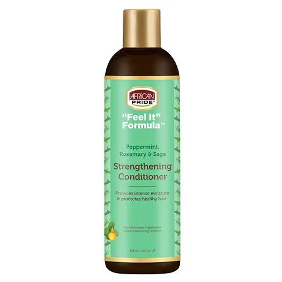 African Pride Feel It Formula Strenthening Conditioner 12oz