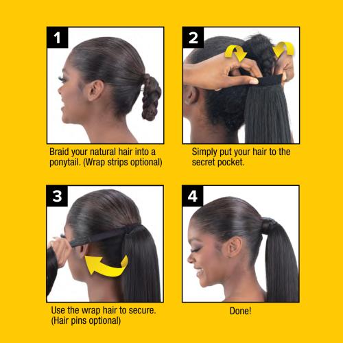 Shake-N-Go Weave Organique Pony Pro Secret Pocket Ponytail - Loose Wave 26"