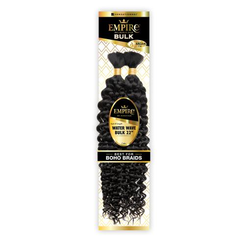 Sensationnel Human Hair Braids Empire Water Wave Bulk 22"