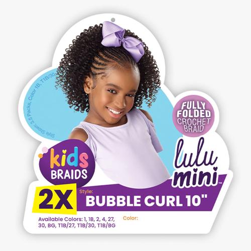 Sensationnel Crochet Braids Lulu Mini Kids 2X Bubble Curl 10"