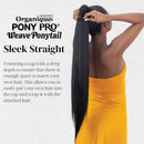 Shake-N-Go Organique Pony Pro Ponytail with Secret Pocket - Sleek Straight 26"