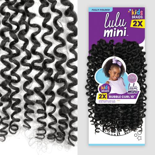 Sensationnel Crochet Braids Lulu Mini Kids 2X Bubble Curl 10"