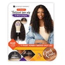 Sensationnel HD Lace Front Wig Curls Kinks N Co Glueless Kinky Edges Y-Part Kinky Braid Out 20