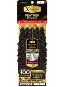 Outre X-Pression 100% Remy Human Hair Feather Crochet Braid Burmese 18 inch pre-looped