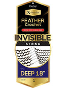Outre X-Pression 100% Remy Human Hair Feather Crochet Braid Deep Wave 18 inch pre-looped