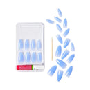 Gold Finger Solid Color Nails Energy - 24 piece vibrant press-on nail kit with gel glue