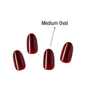 Gold Finger Solid Color Nails Calm - 24 piece minimalist press-on nail kit with gel glue