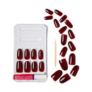Gold Finger Solid Color Nails Calm - 24 piece minimalist press-on nail kit with gel glue