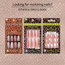 Gold Finger Wider Fit Toenails So Happy - 24 piece wider fit full-cover press-on toenail kit