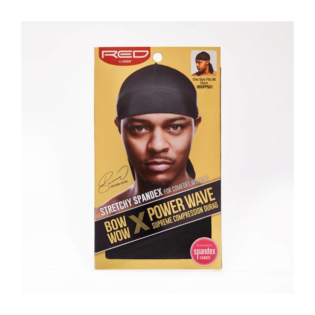 Red By Kiss PowerWave Silky Spandex Durag,Black HDUPPS01 HD41