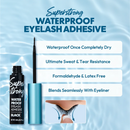 iENVY Super Strong Waterproof Eyelash Adhesive Black with brush-on applicator