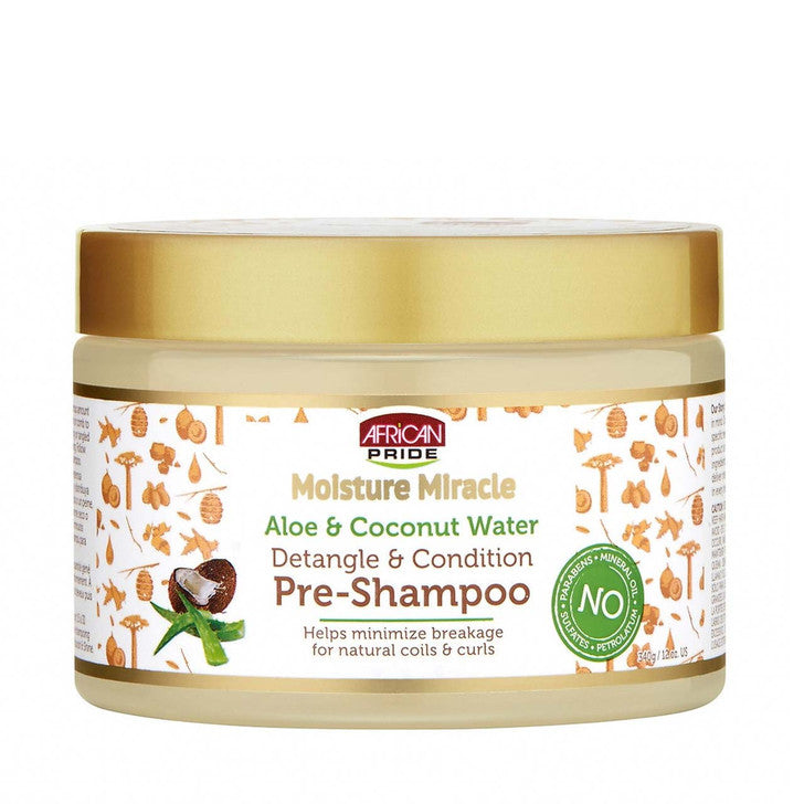 African Pride Moisture Miracle Aloe & Coconut Water Pre-Shampoo