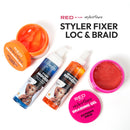 RED by KISS Styler Fixer Braiding Gel Extreme Hold 6oz with Jamaican Black Castor Oil