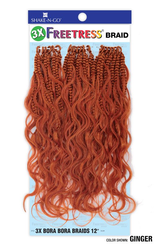 FreeTress Crochet Braids 3X Bora Bora Braids 12"