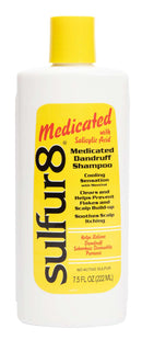 Sulfur-8 Medicated Dandruff Shampoo 7.5 oz bottle with salicylic acid