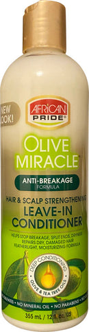 African Pride Olive Miracle Hair & Scalp Strengthening  Leave-in Conditioner