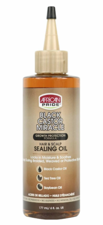 African Pride Black Castor Miracle Sealing Oil 6oz