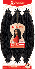 Outre X-Pression Twisted Up 3X Springy Afro Twist, 16 Inch