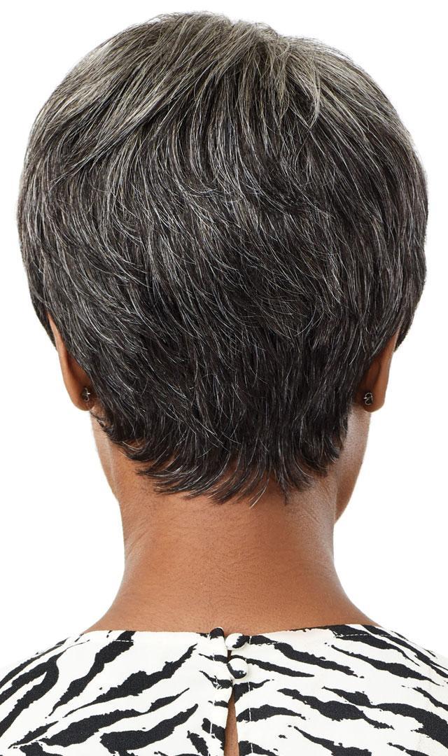 Outre 100% Human Hair Fab & Fly Gray Glamour Full Cap Wig - Eden