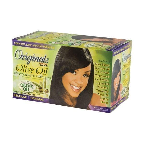 Africa's Best Organics Olive Oil Conditioning Relaxer Kit, Regular