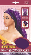Qfitt Super Jumbo Braid Shower Cap - 195 Assorted Colors