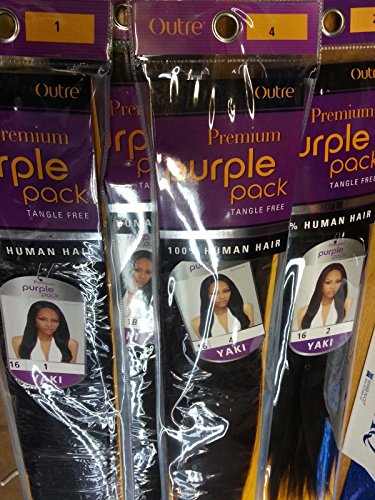 Outre Human Hair Purple Pack Yaki 14