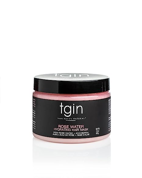 Tgin Rose Water Hydrating Hair Mask for Natural hair -12oz