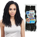 FreeTress Synthetic Hair Crochet Braids 2X Soft Wavy Faux Loc 12"