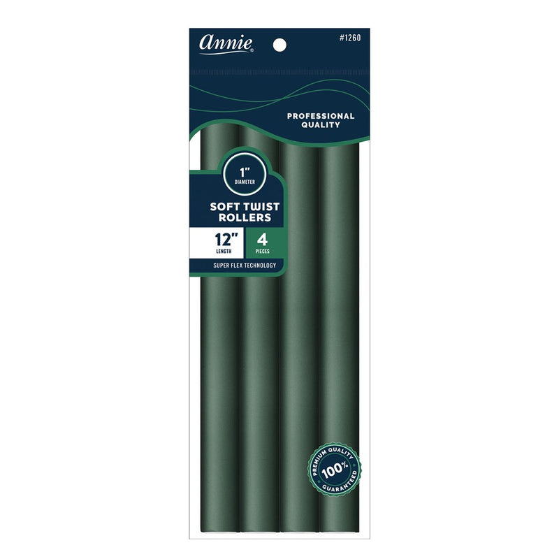 Annie Roller Soft-Twist 12"-Green 1"  4pc/ea