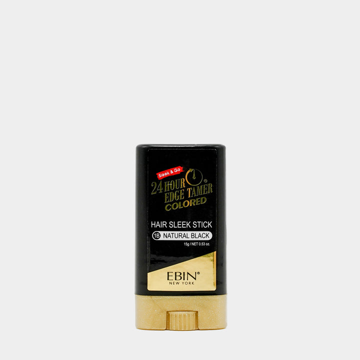 Ebin New York 24 Hour Edge Tamer Colored Hair Sleek Wax Stick - Natural Black - 15g 37ML