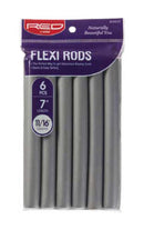 Red By Kiss Flexi Rods 7" 11/16" 6pcspack Gray HRF07