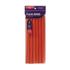 Red Flexi Rods 10" 5/8" 6Pcs Pack Orange HRF16