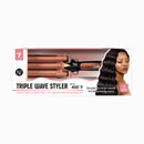 Nicka K Tyche Triple Barrel Wave Styler 7/8" HRTW07