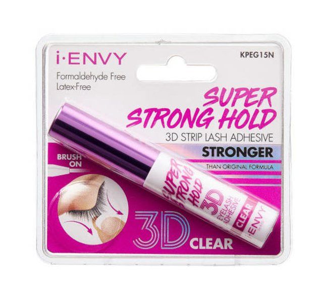 Kiss i-ENVY Super Strong Hold 3D Brush On Strip Lash Adhesive Clear - KPEG15N
