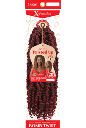 Outre Crochet Braids X-Pression Twisted Up Wavy Bomb Twist Curly Tip 12"