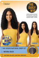 Outre The Daily Wig Human Hair Wet & Wavy Natural Deep 22"