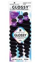 Shake N Go 100% Virgin Remy Hair Weave  3 Bundles Deep Wave 18"20"22" Glossy