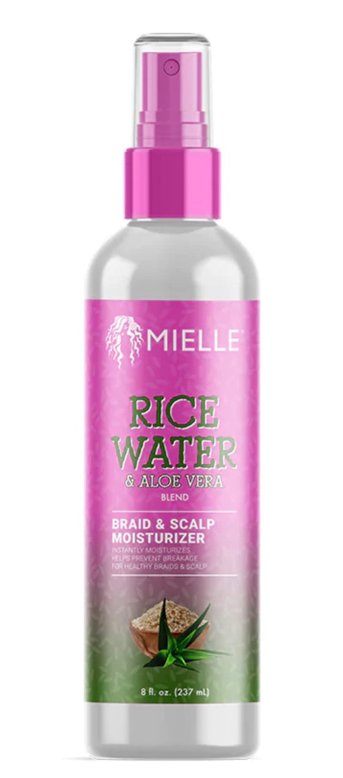 Mielle Rice Water & Aloe Vera Braid & Scalp Moisturizer 8oz