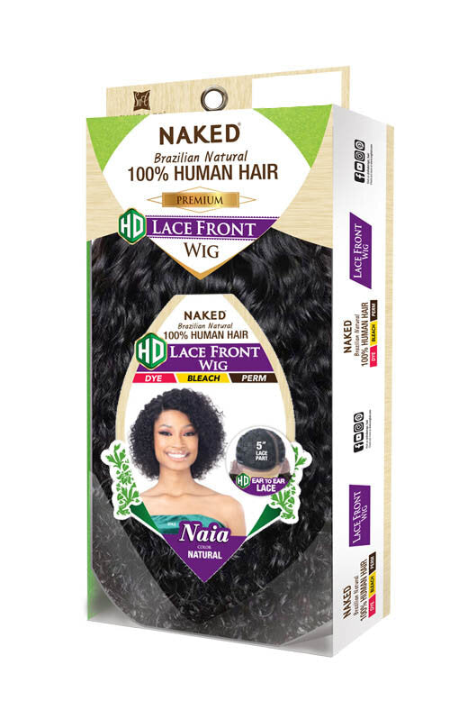 Shake N Go Naked 100% Brazilian Natural Human Hair HD Lace Front Wig - Naia