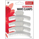 Annie Aluminum Wave Clamps 3 Inches 4Ct 3141