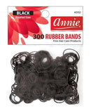 Annie Black Rubber Bands 300 Count 3152