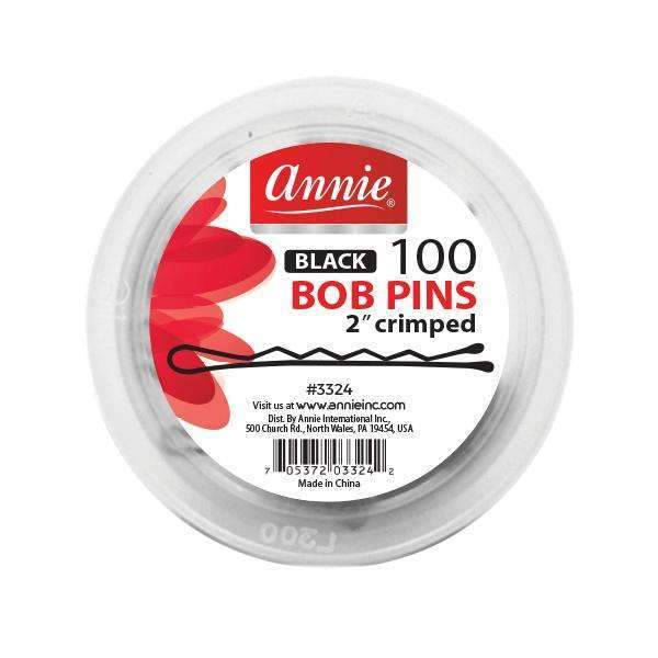 Annie Bob Pins 2" 100Ct Black 3324