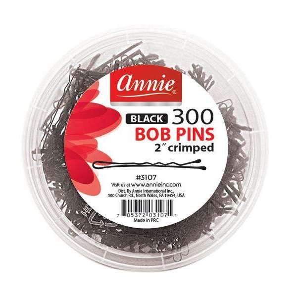 Annie Bob Pins 2" 300ct Black 3107