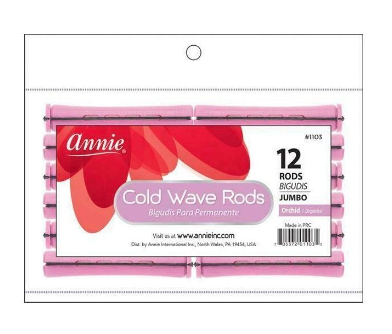 Annie Cold Wave Rods 9/16" Orchid 12 piece 1103