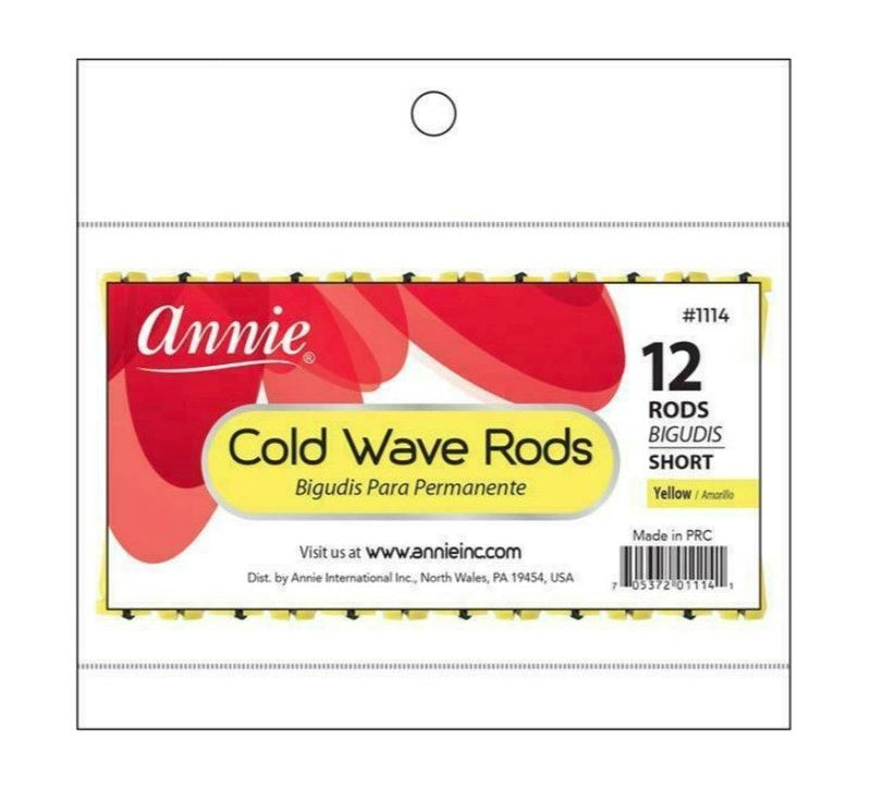 Annie Cold Wave Rods Yellow Short 3/16" 12 Count 1114