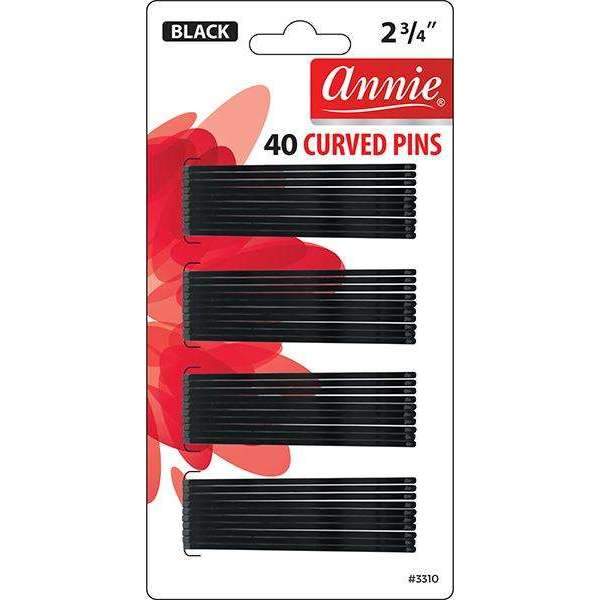 Annie Curved Pins 2 3/4" 40Ct Black 3310
