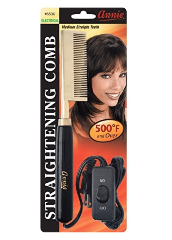 Annie Electrical Straightening Comb Medium Straight Teeth 5530